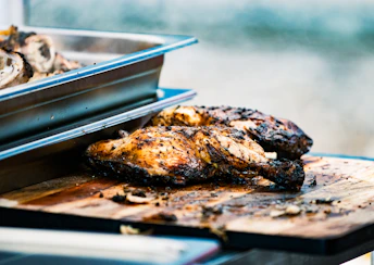 a close-up of some food