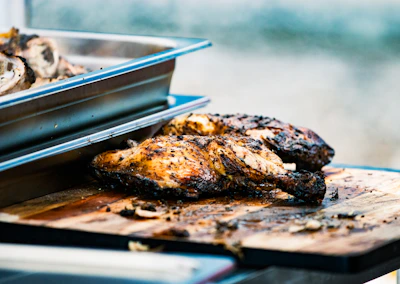 a close-up of some food