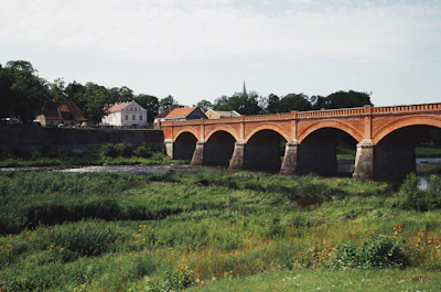 The old brick bridge across the Venta at Kuldīga