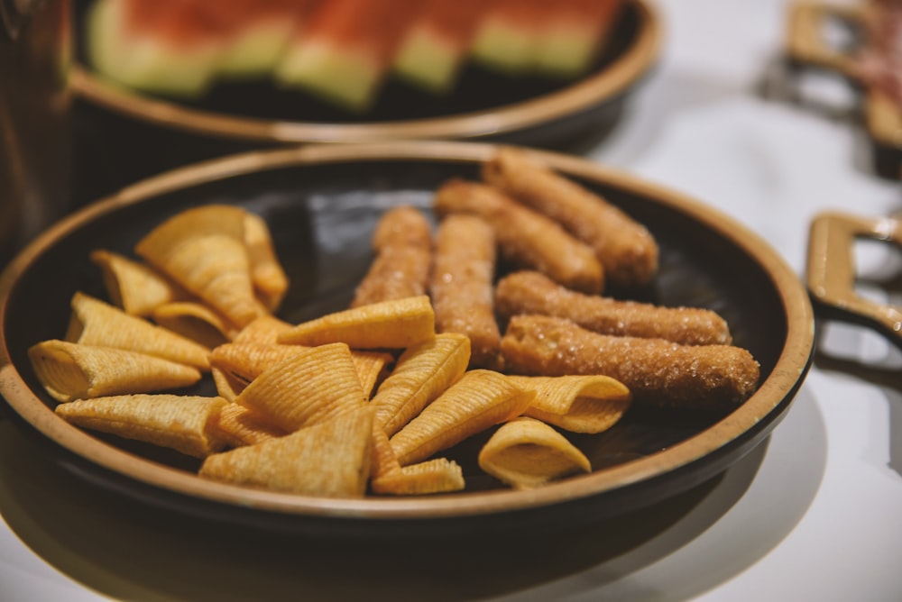 a bowl of french fries