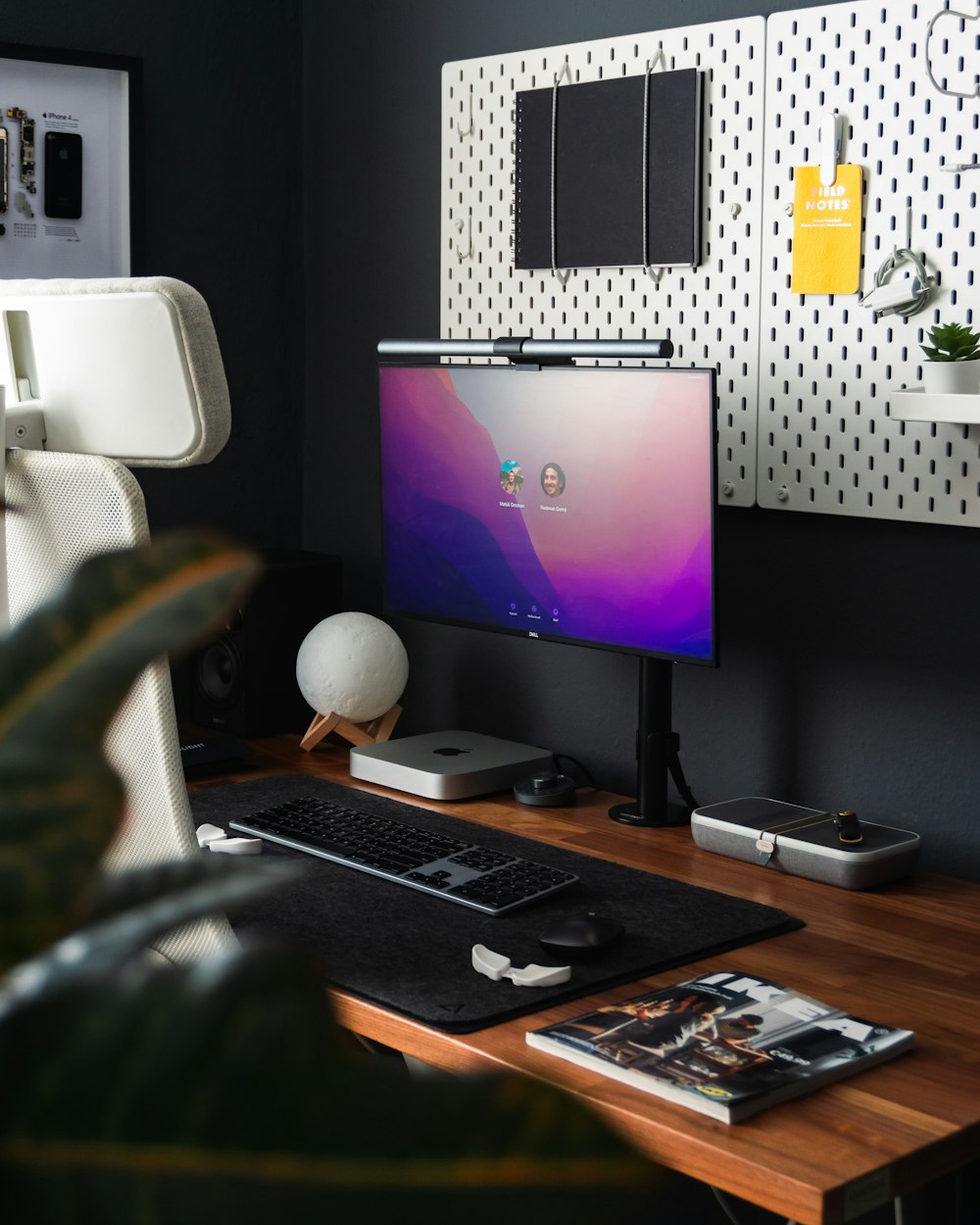 a computer on a desk