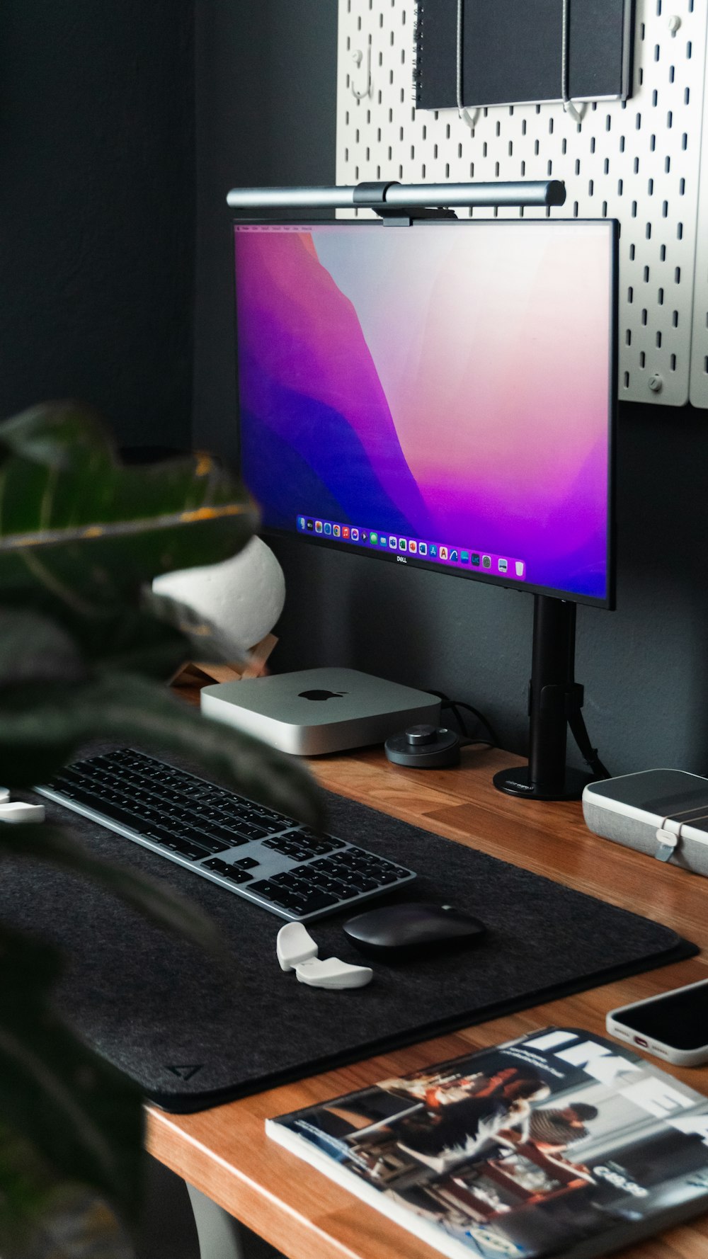 a computer on a desk