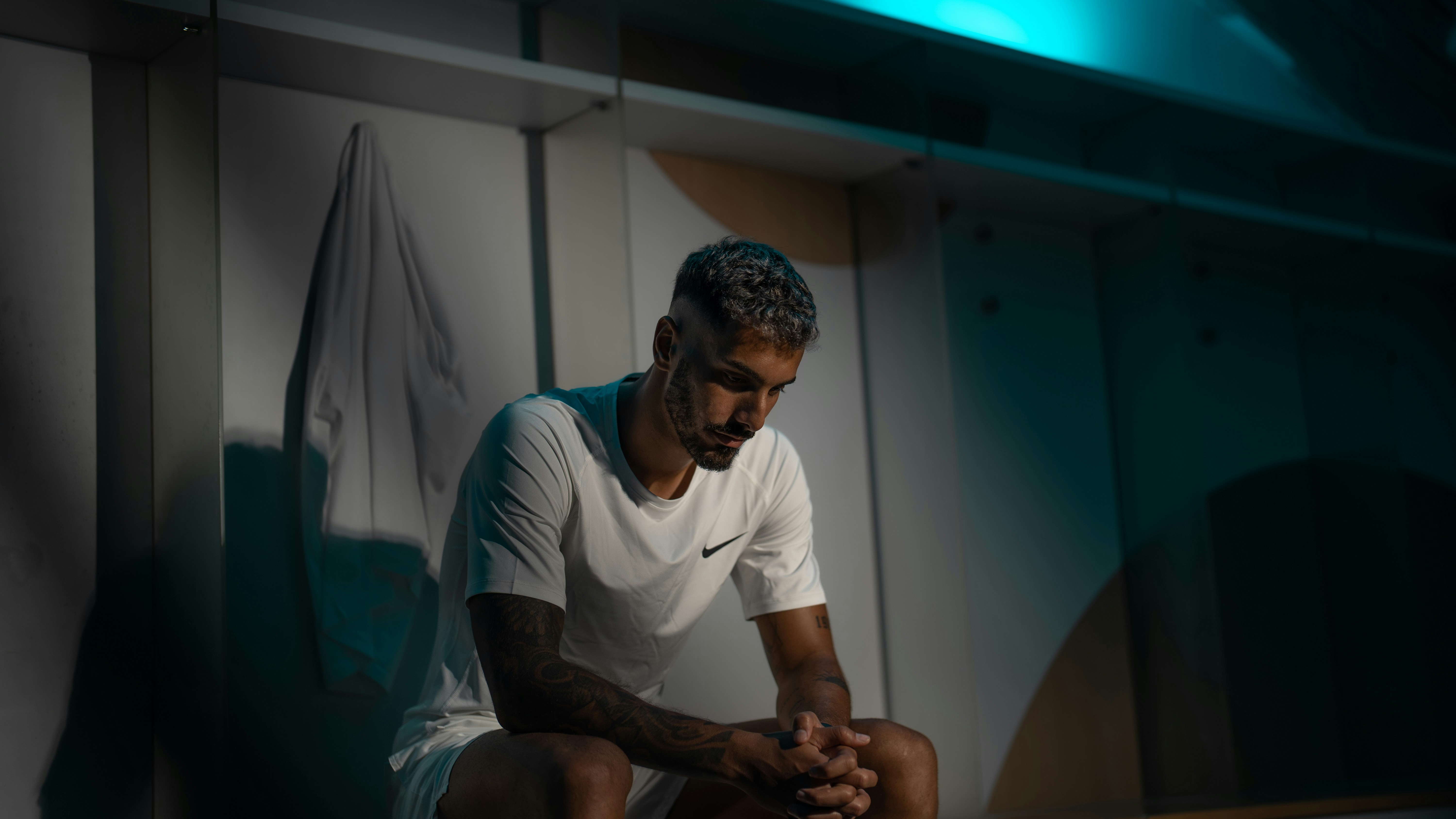 a man sitting on a chair