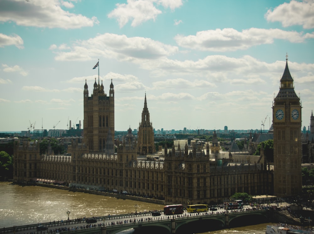 a large building with a clock tower