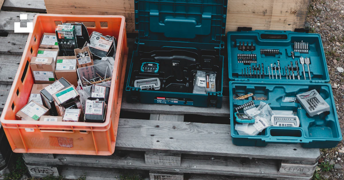 Objects In Box A group of boxes with objects in them photo – Free Electrical device ...