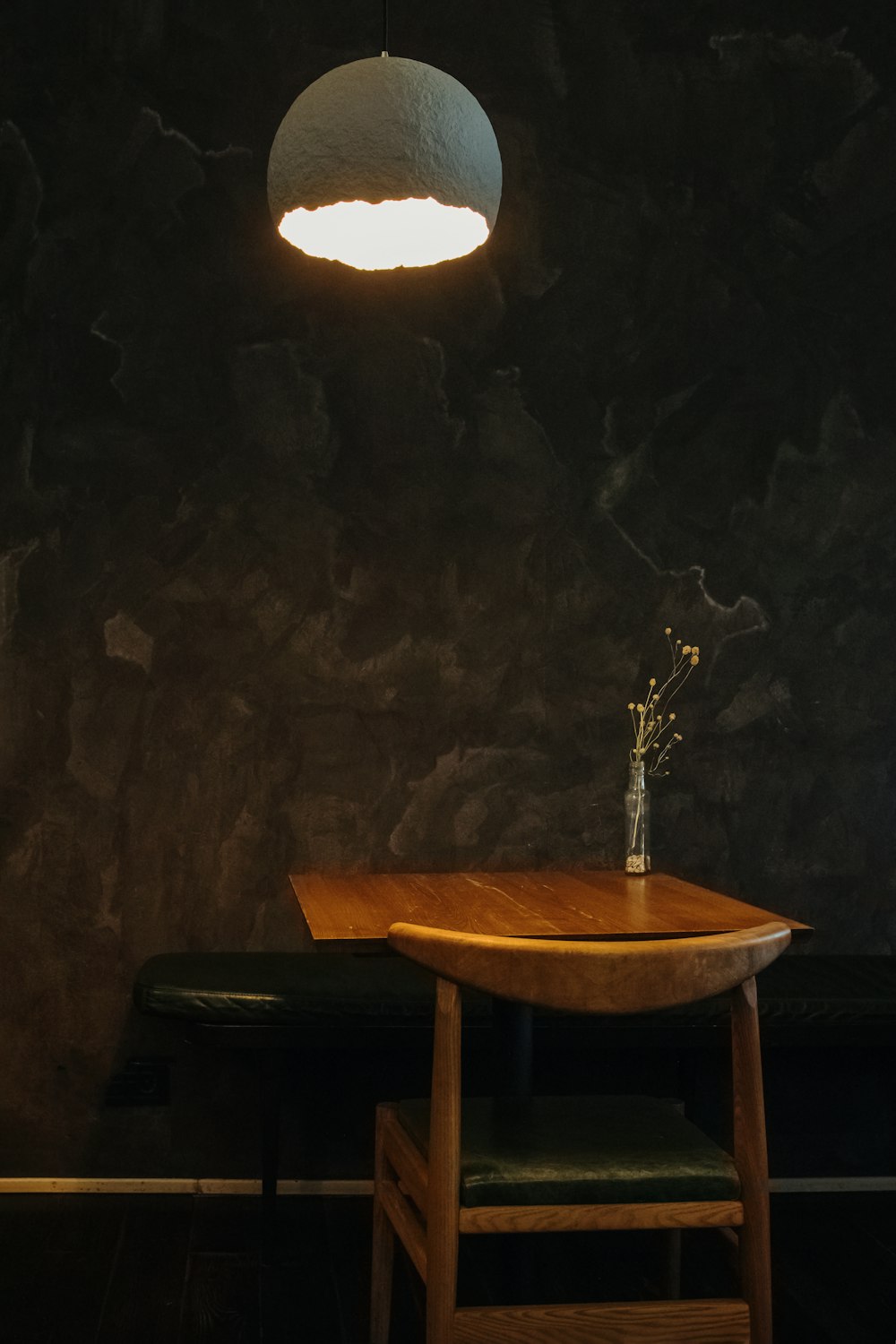 a light on a table