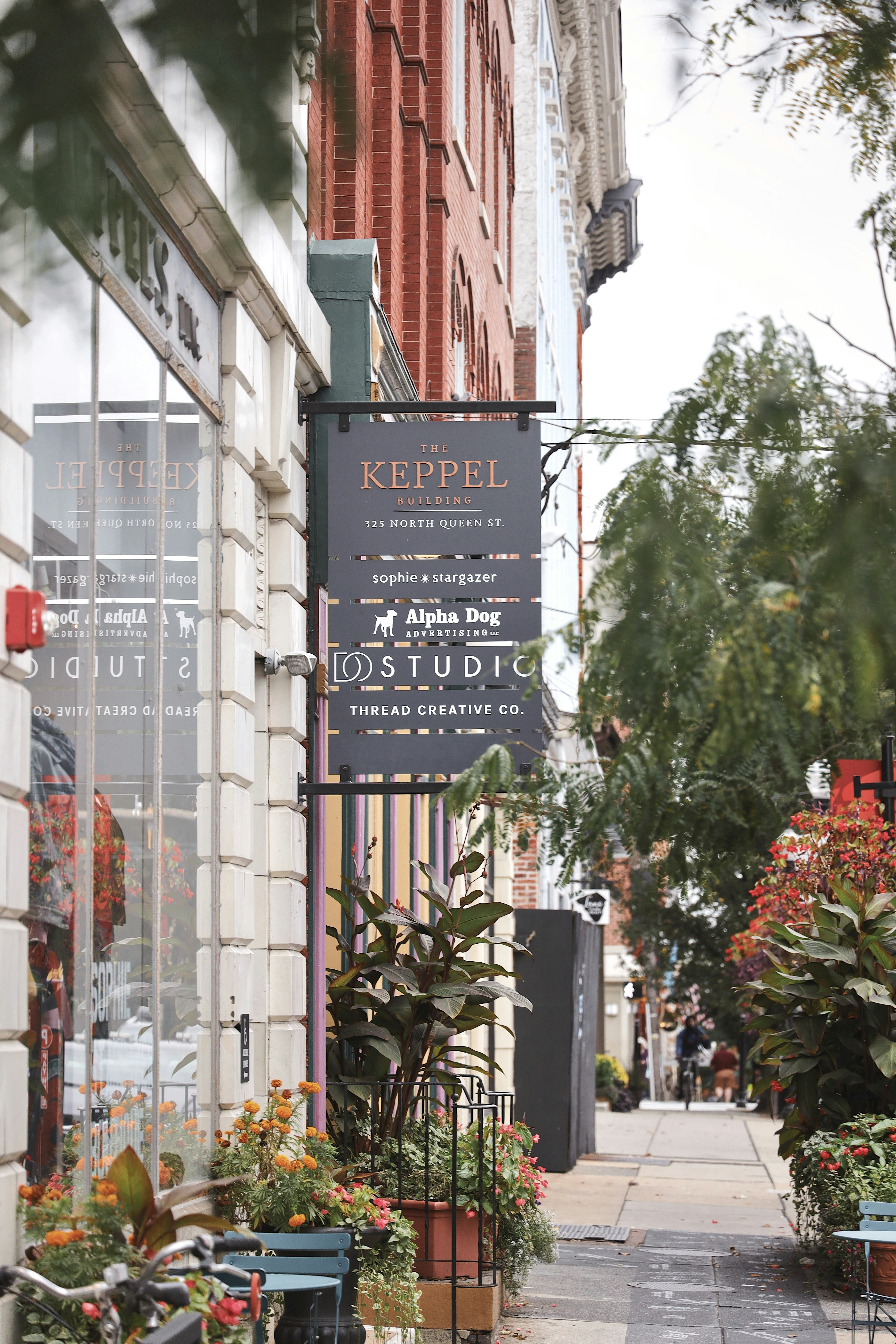 a sign on a building