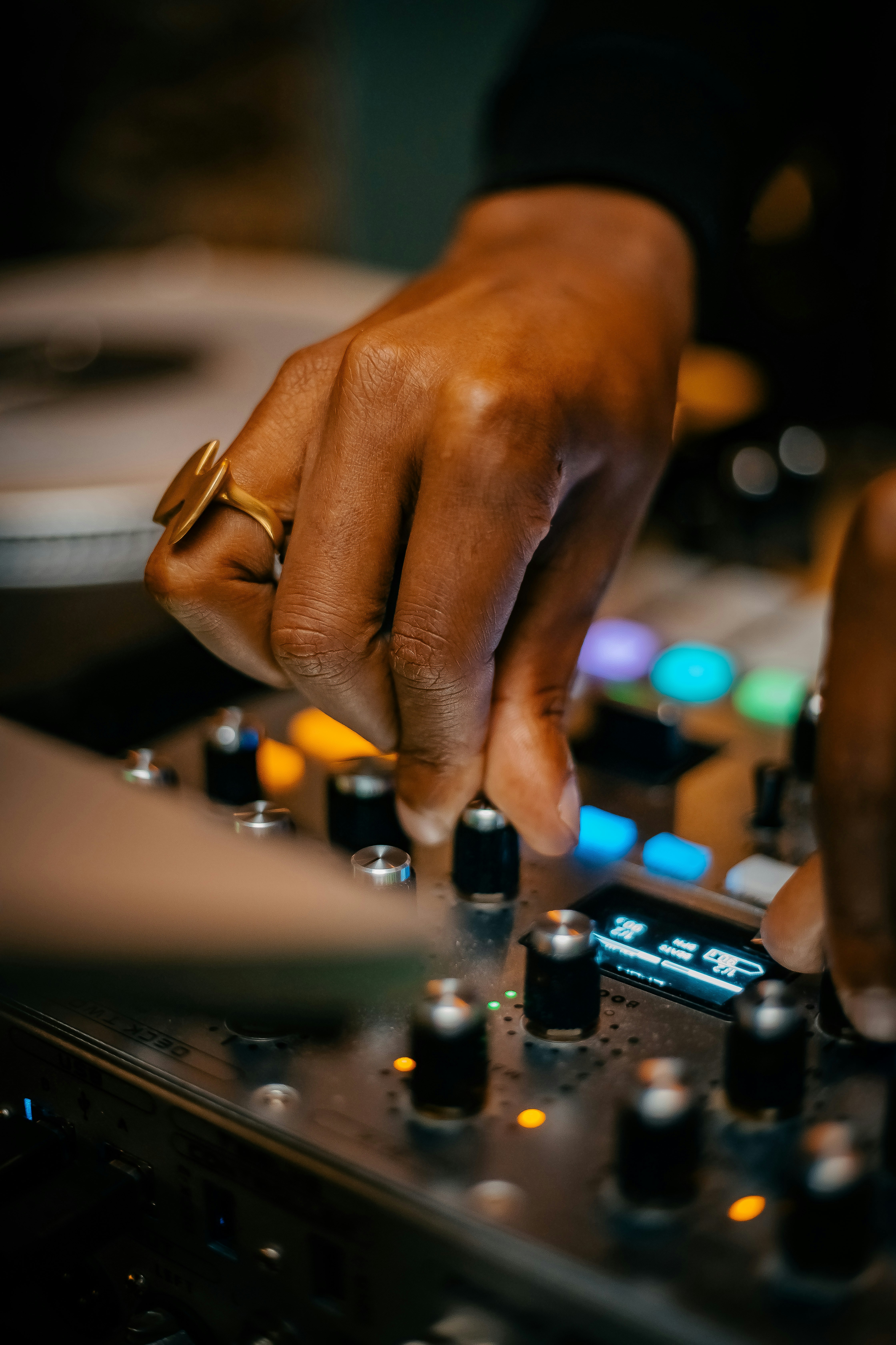 a close-up of a hand on a table