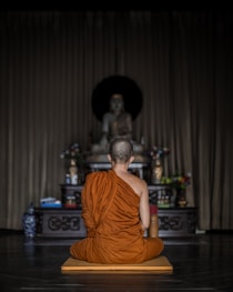 a person sitting on a chair