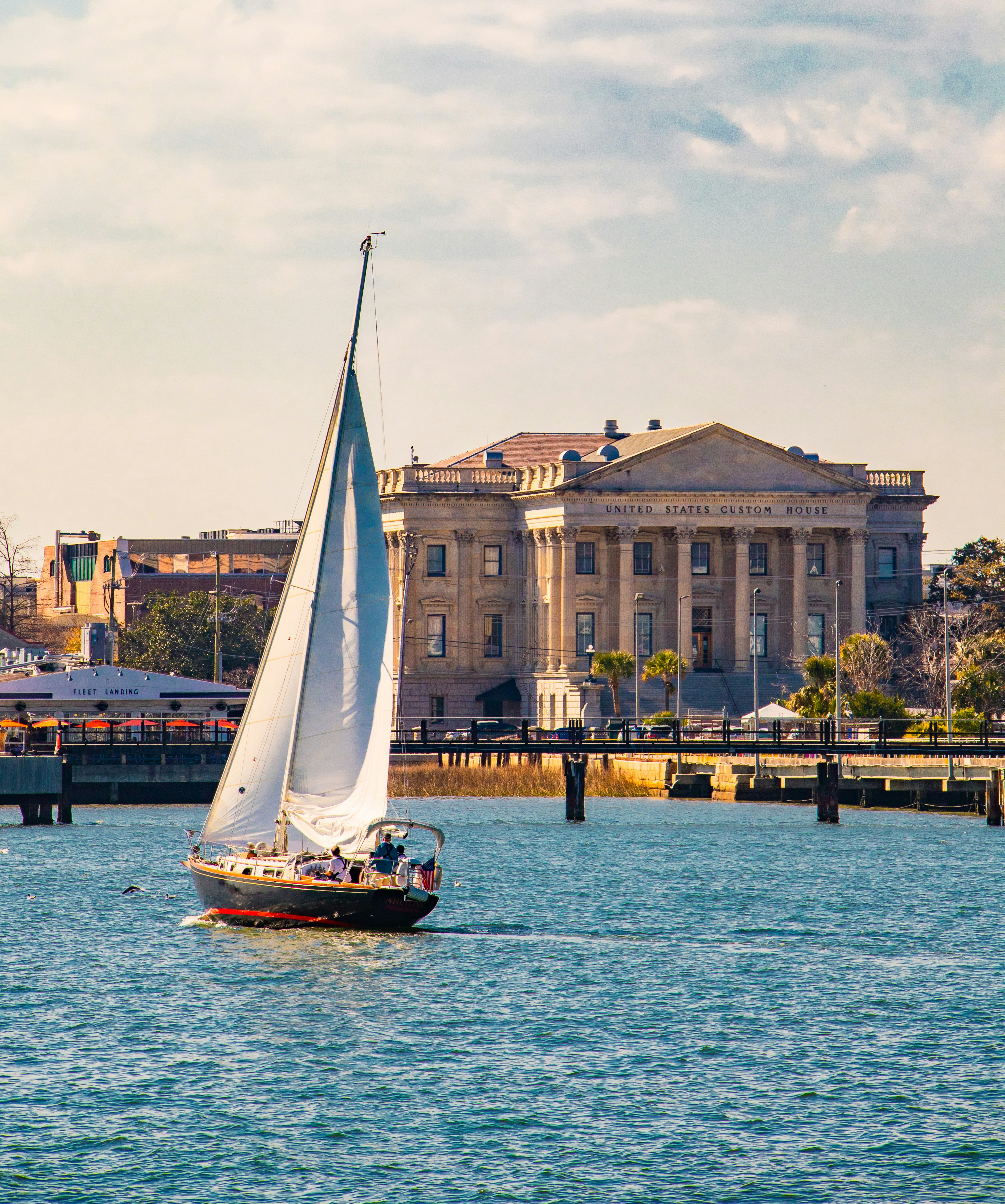 a sailboat on the water
