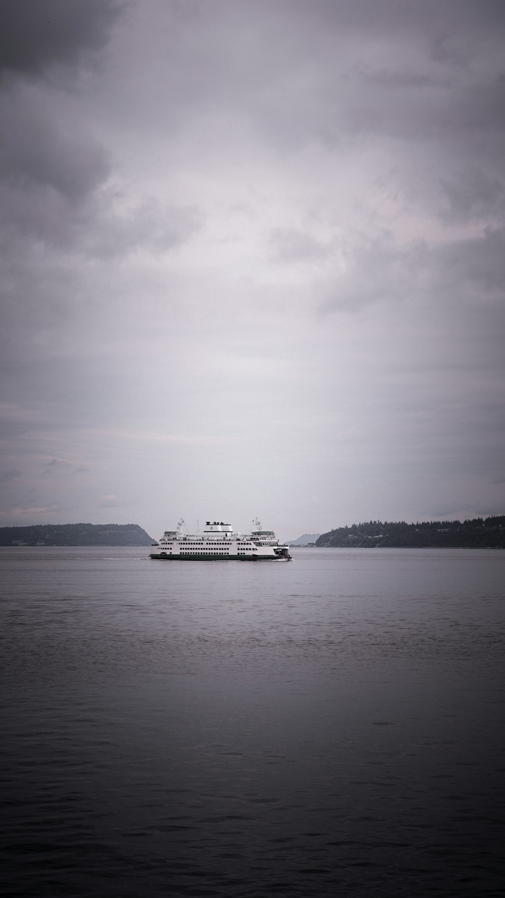 a large ship on the water