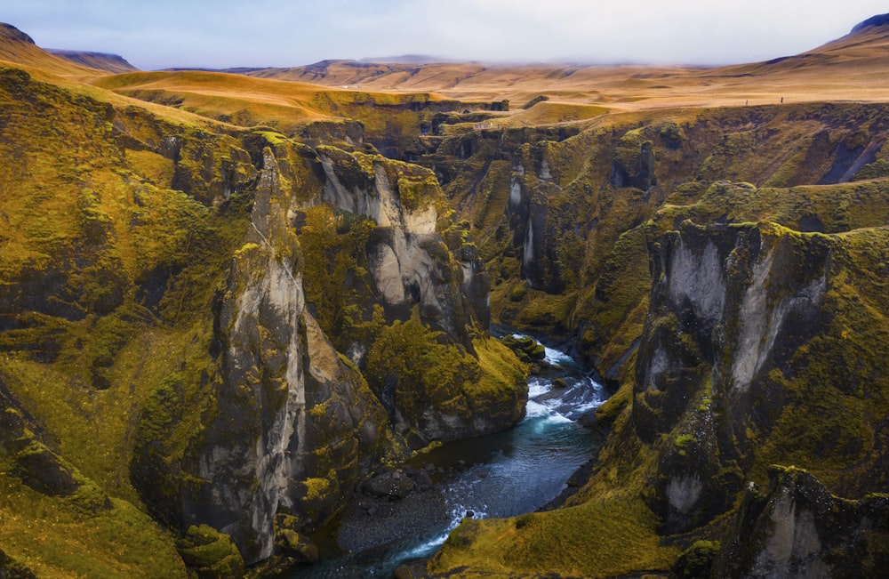 a river running through a canyon