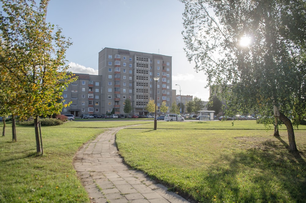 a path leading to a building