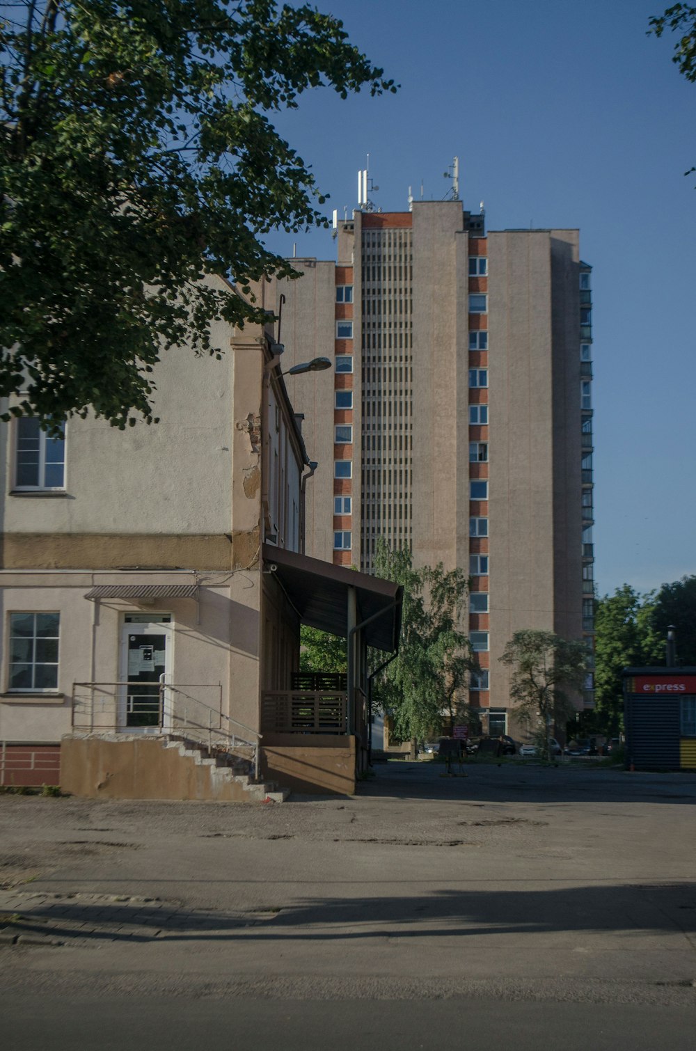 a building with a staircase