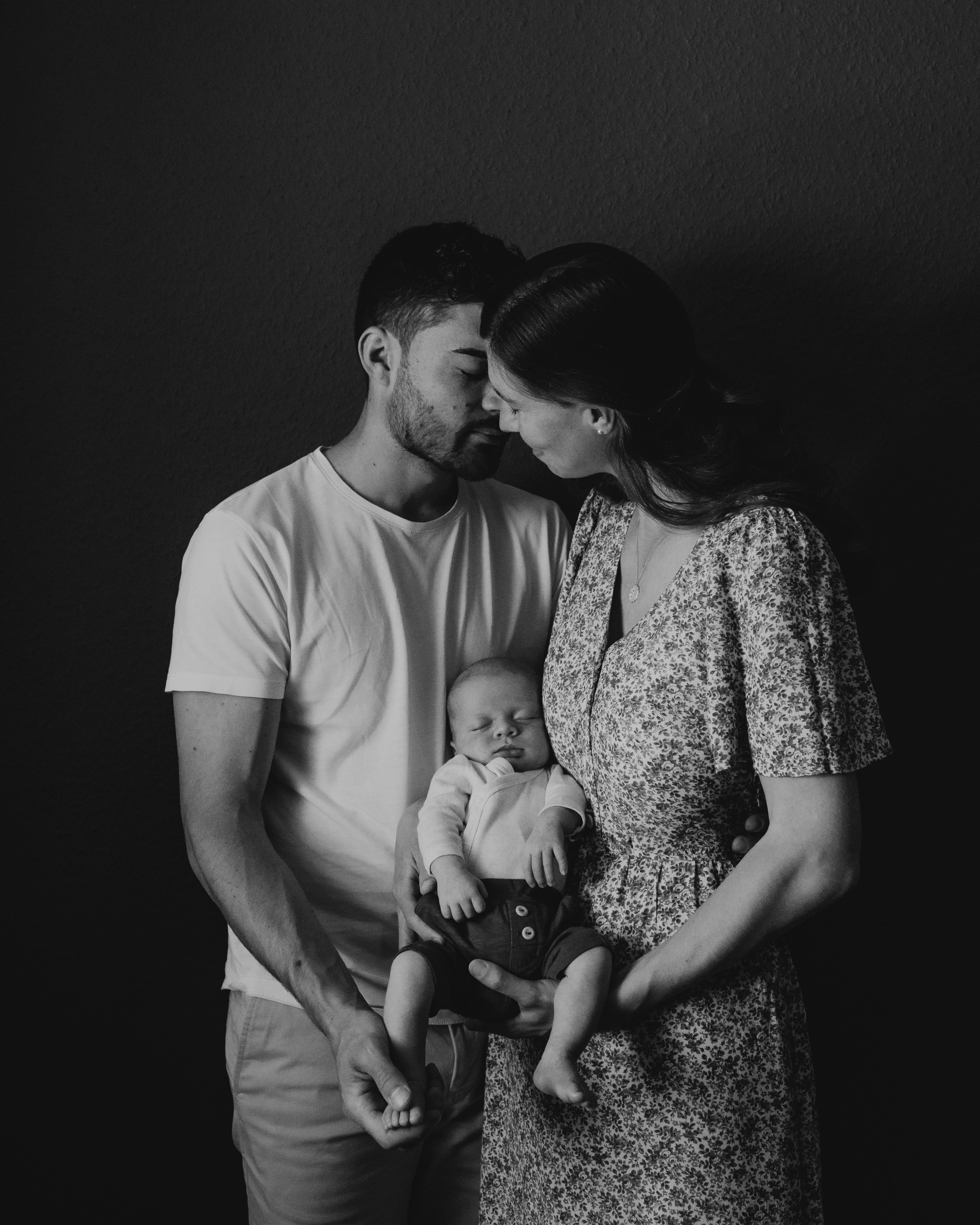Blue baby syndrome standing next to a woman