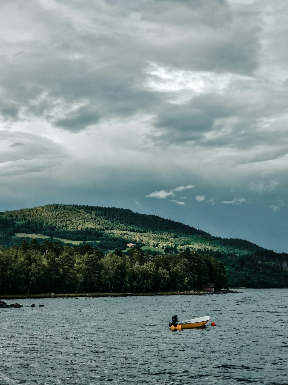 a boat in the water