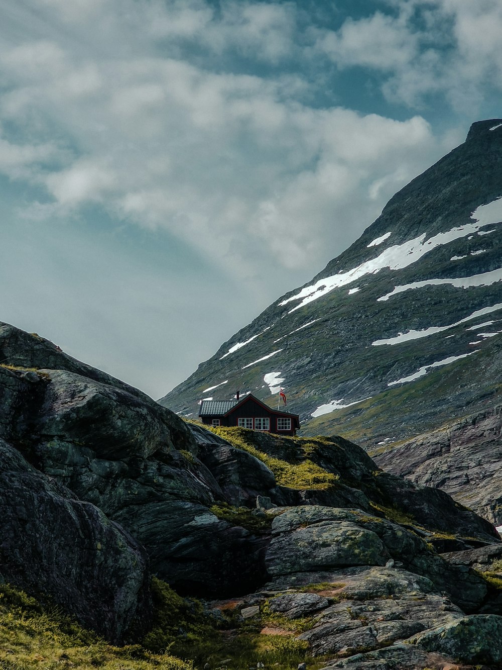 a house on a mountain