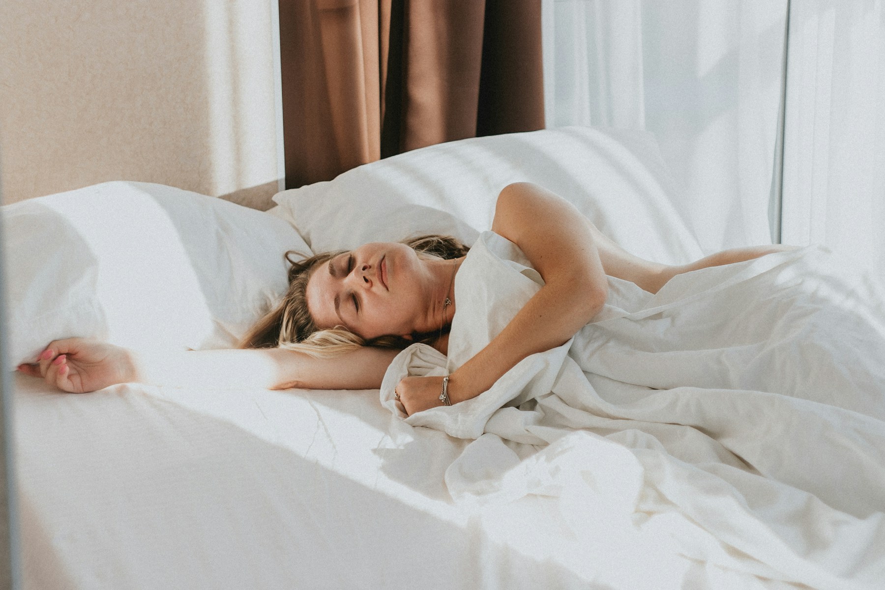 Person sleeping peacefully — magnesium for deep sleep