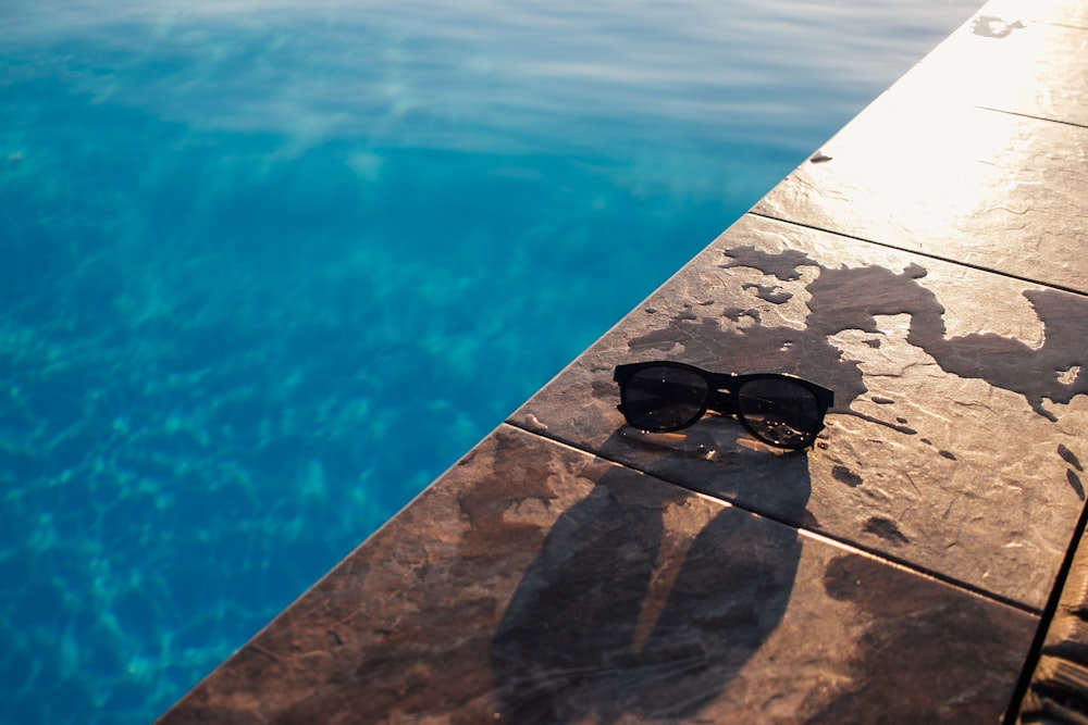 sunglasses on a beach