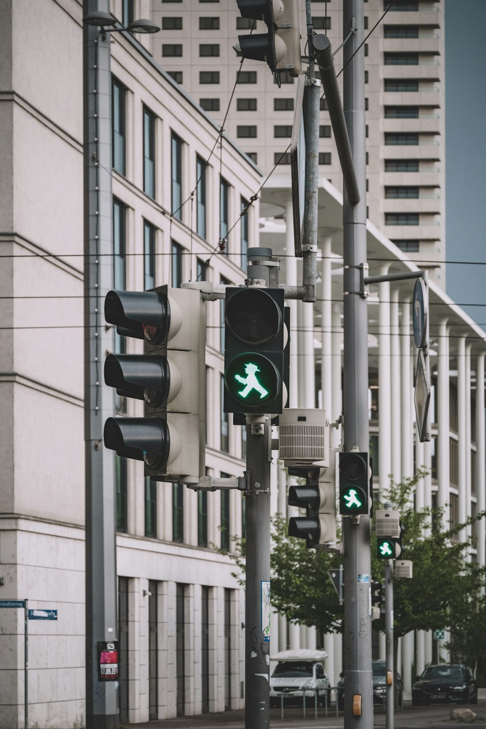 a traffic light has changed to green