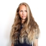 a person with long hair