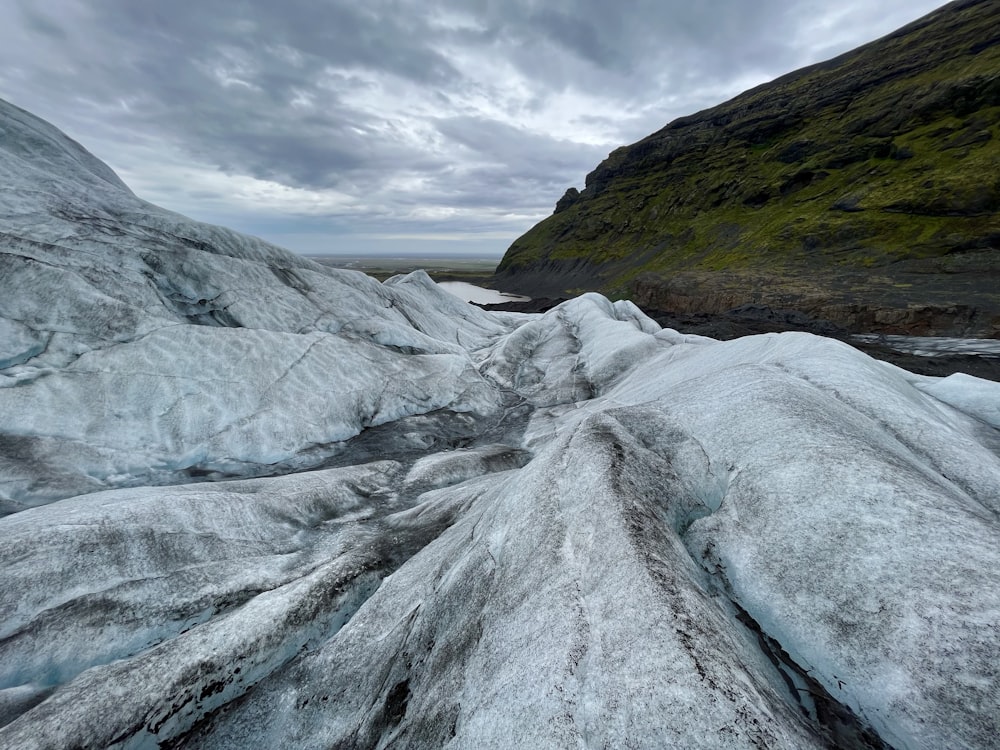 a rocky river bed