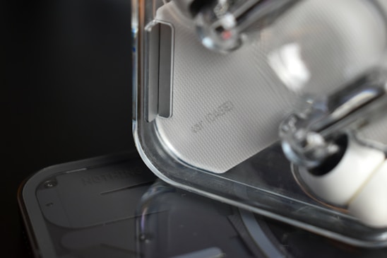 Close-up of a sleek, high-quality product on a clean, minimalistic background.