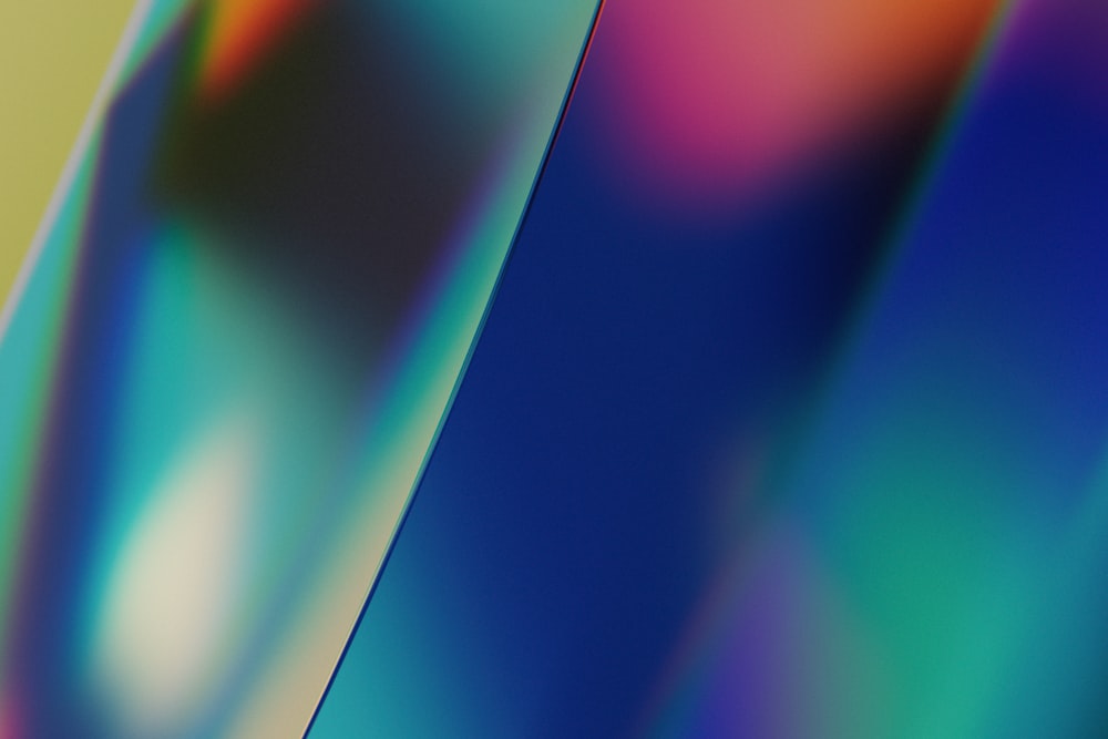 um close up de um arco-íris
