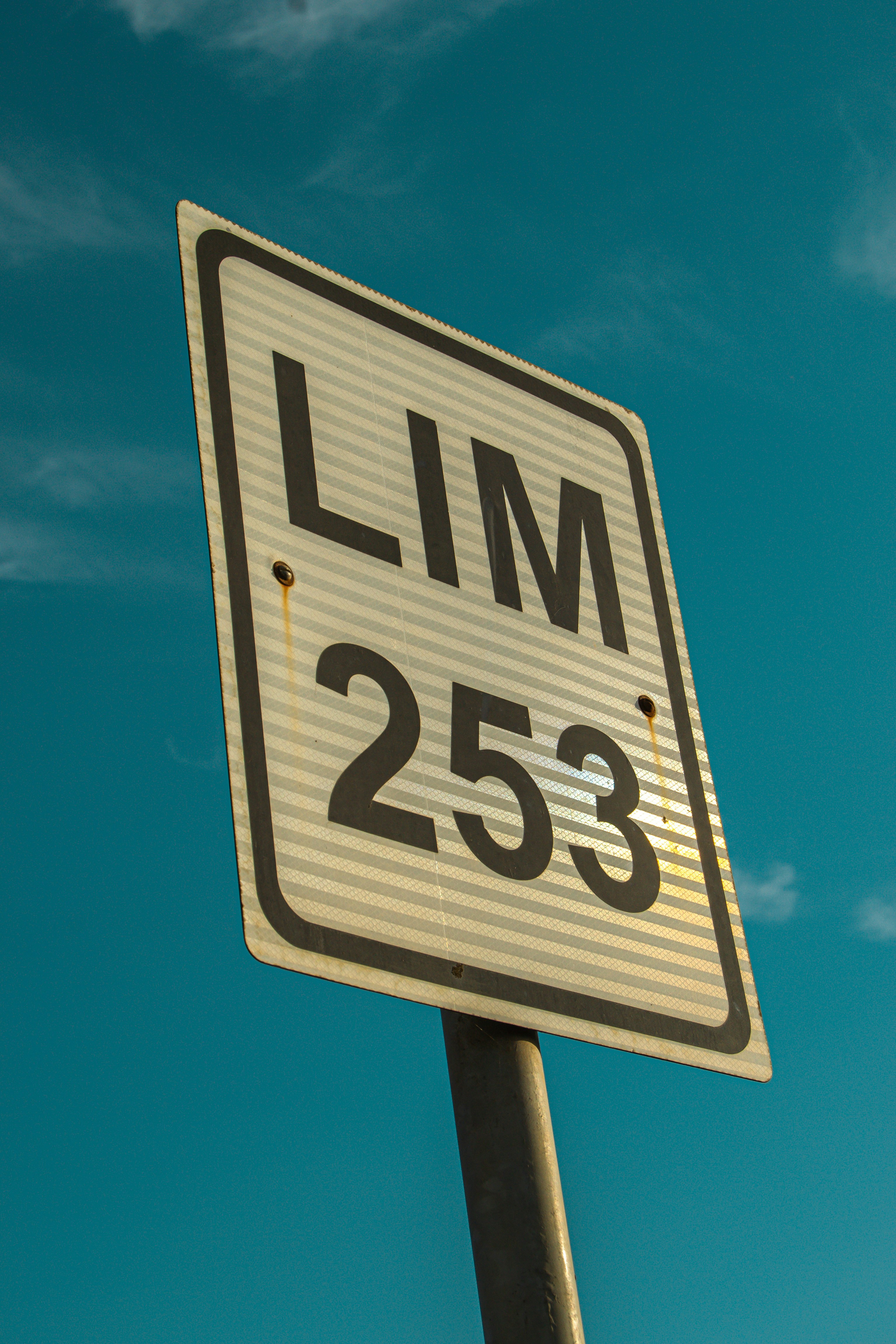 a sign on a pole