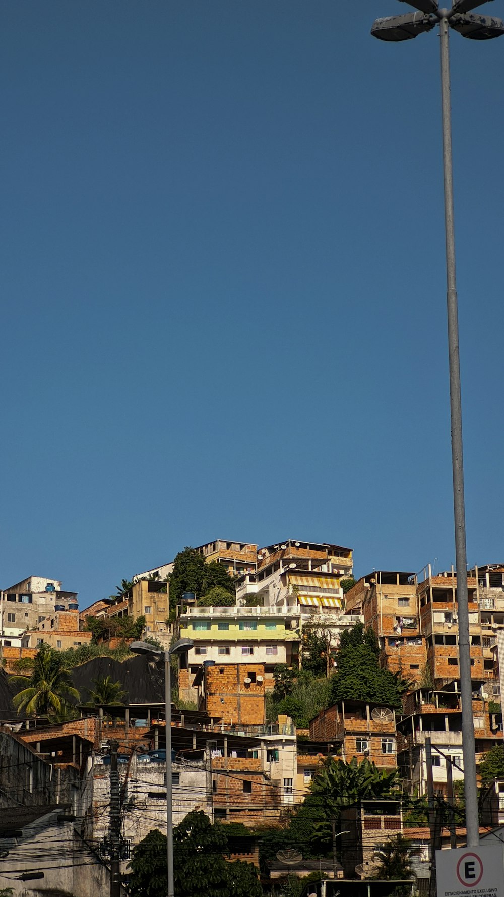 a city with trees and buildings