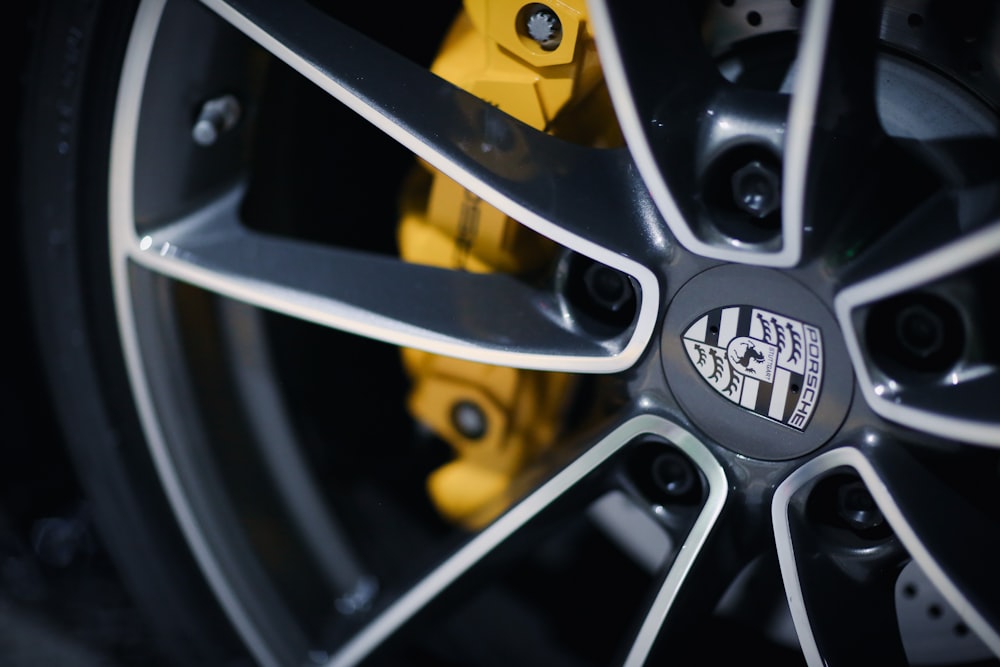 close up of a steering wheel