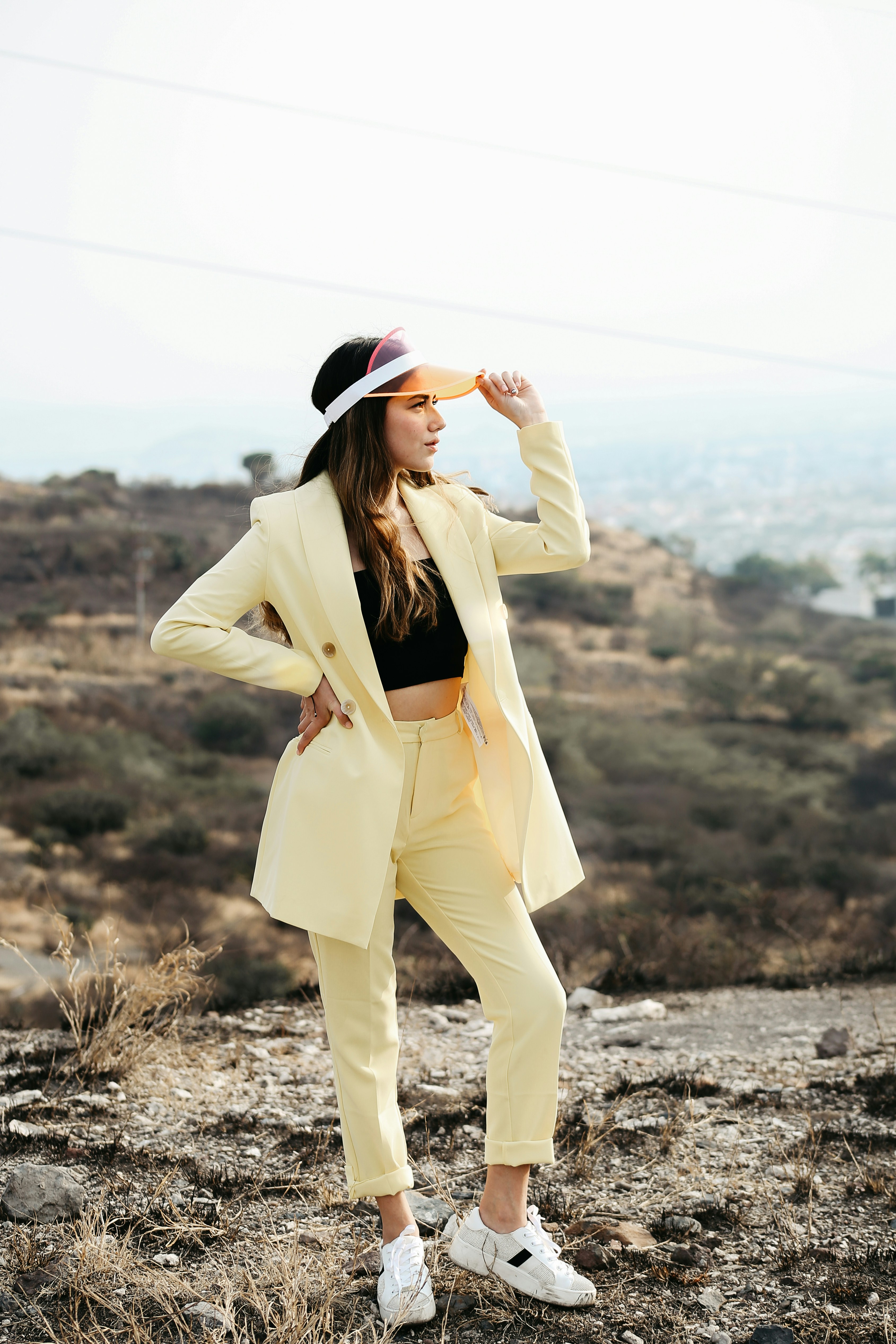 a person in a white coat