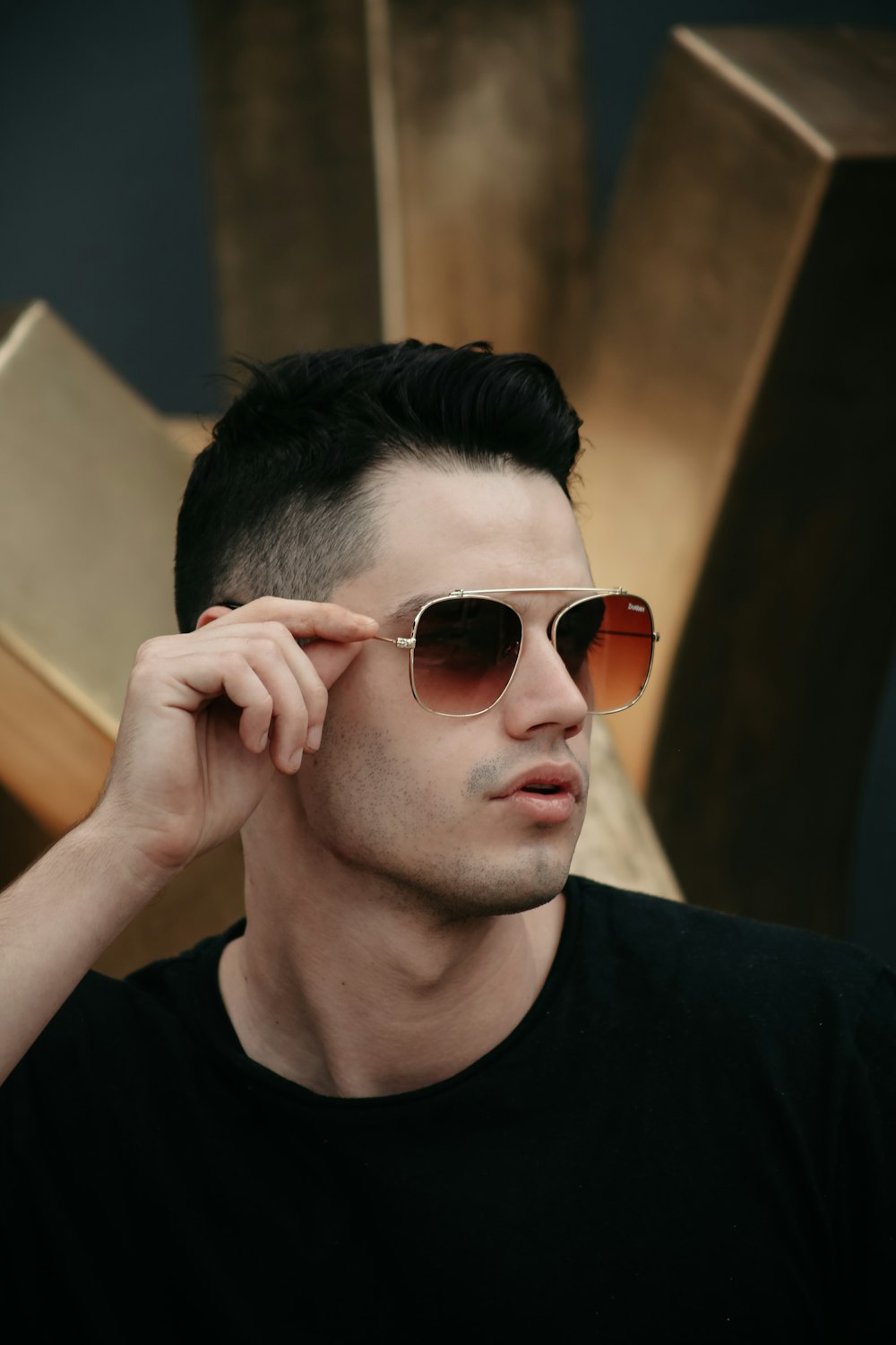 a man wearing sunglasses