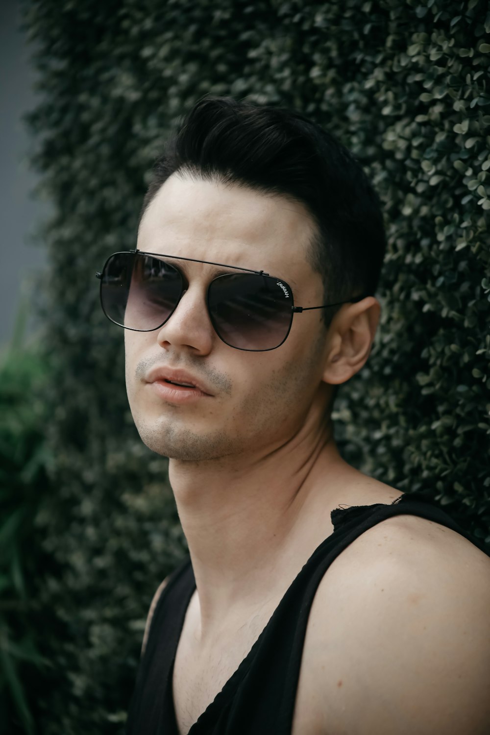 a person wearing sunglasses