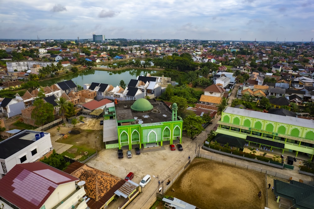 aerial view of a city