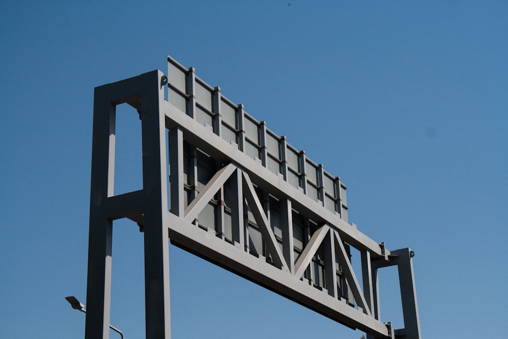 a large metal structure