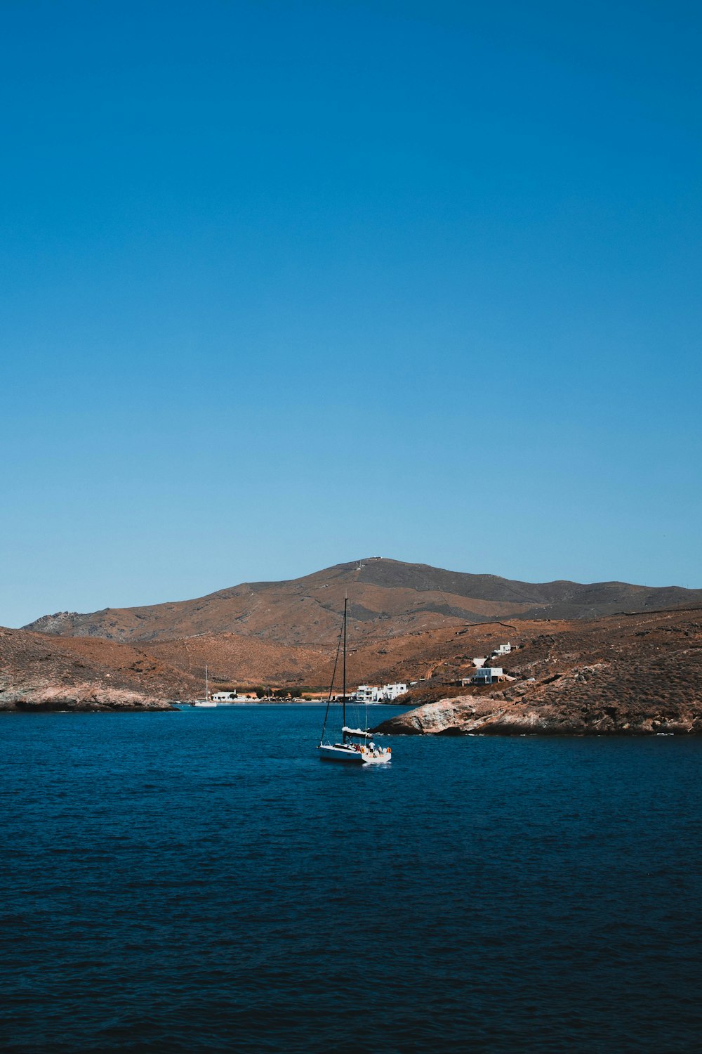 a group of boats in a body of water