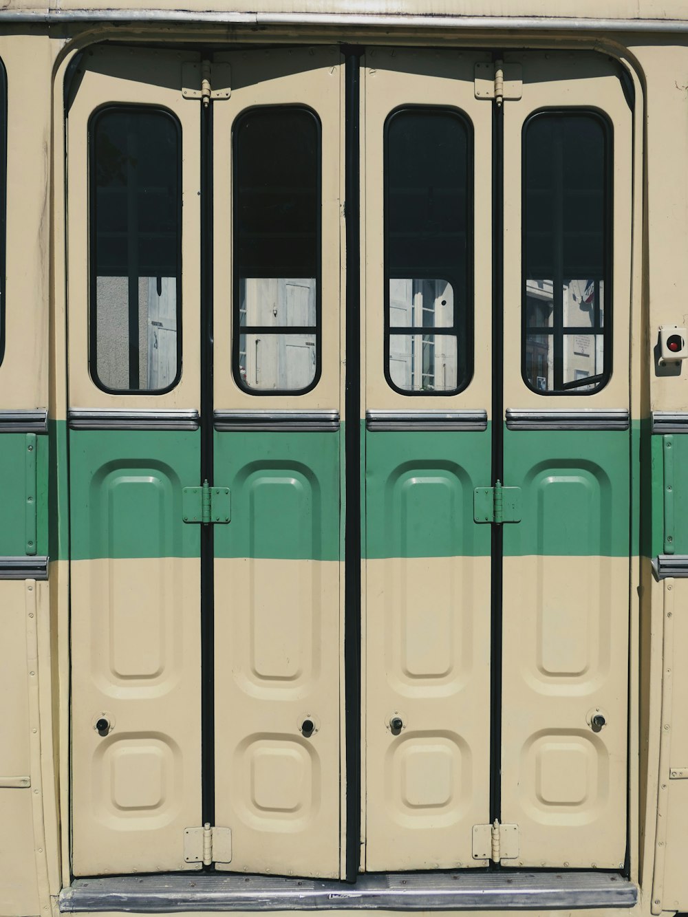 a train with doors