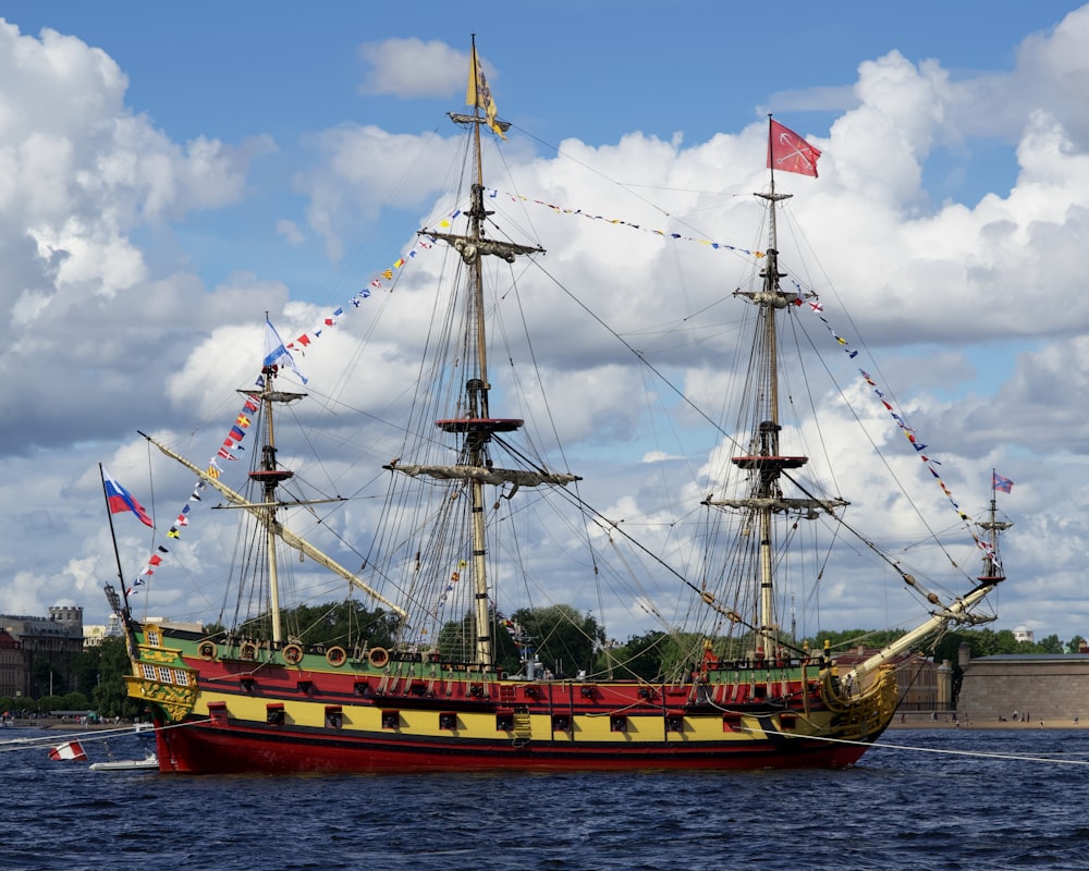 a large ship on the water