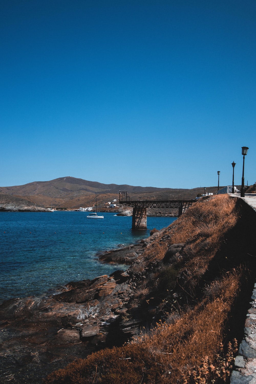 a bridge over a body of water