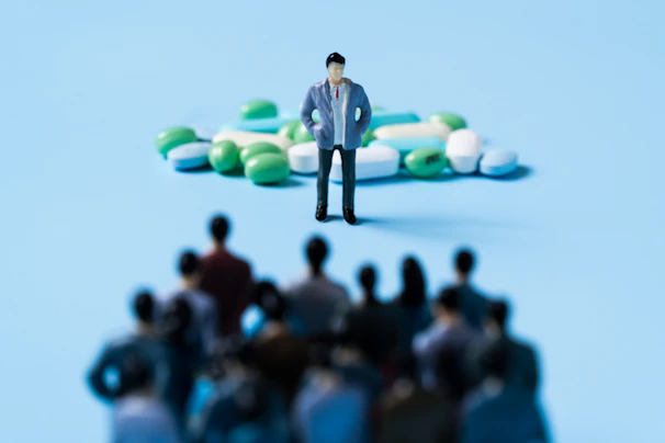 a man walking on a green object