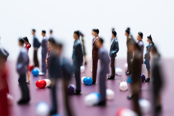 a group of people playing a game