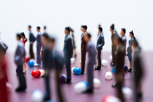 a group of people playing a game