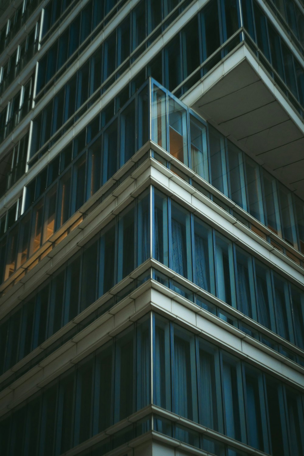 a building with glass windows