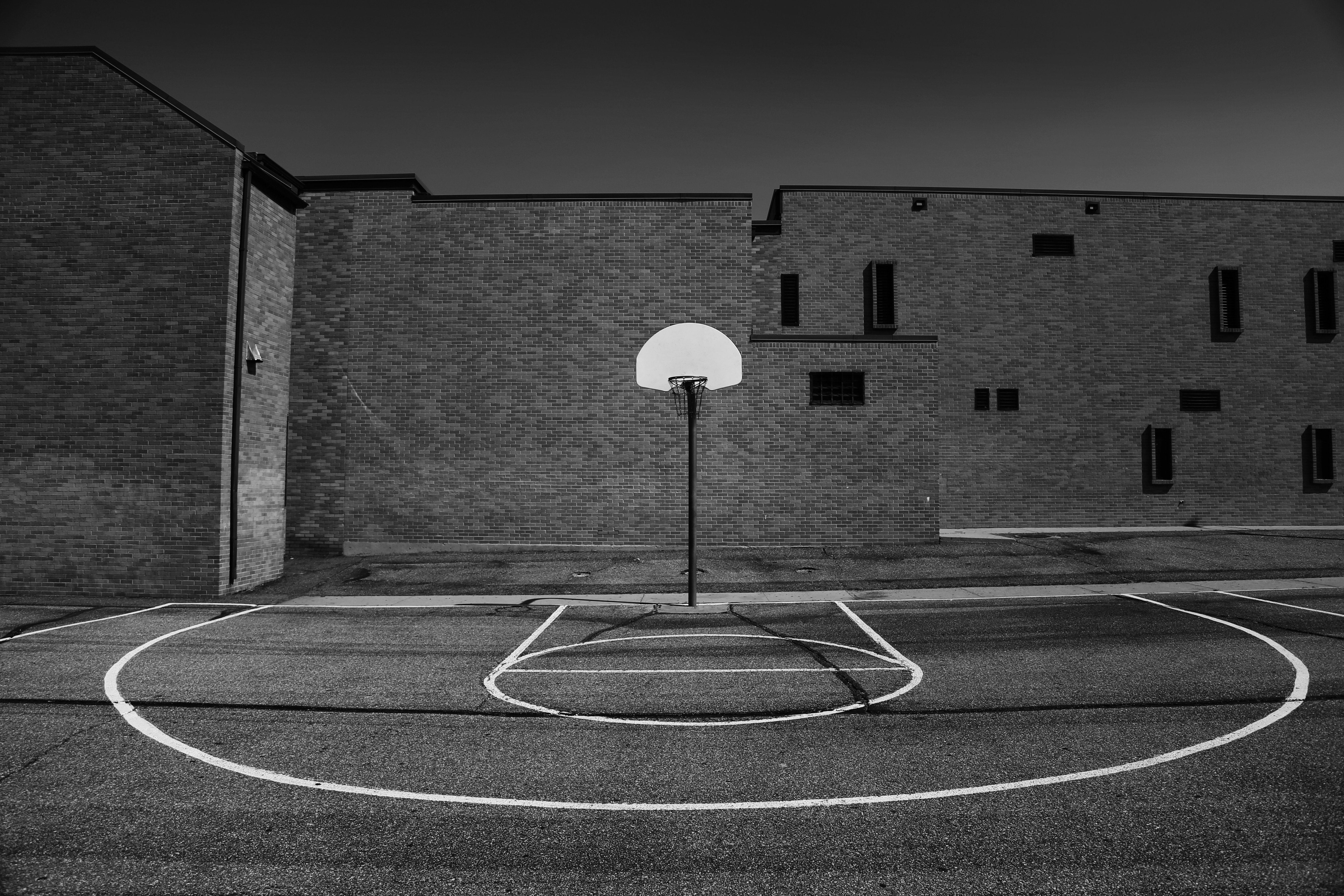 School basketball hoop