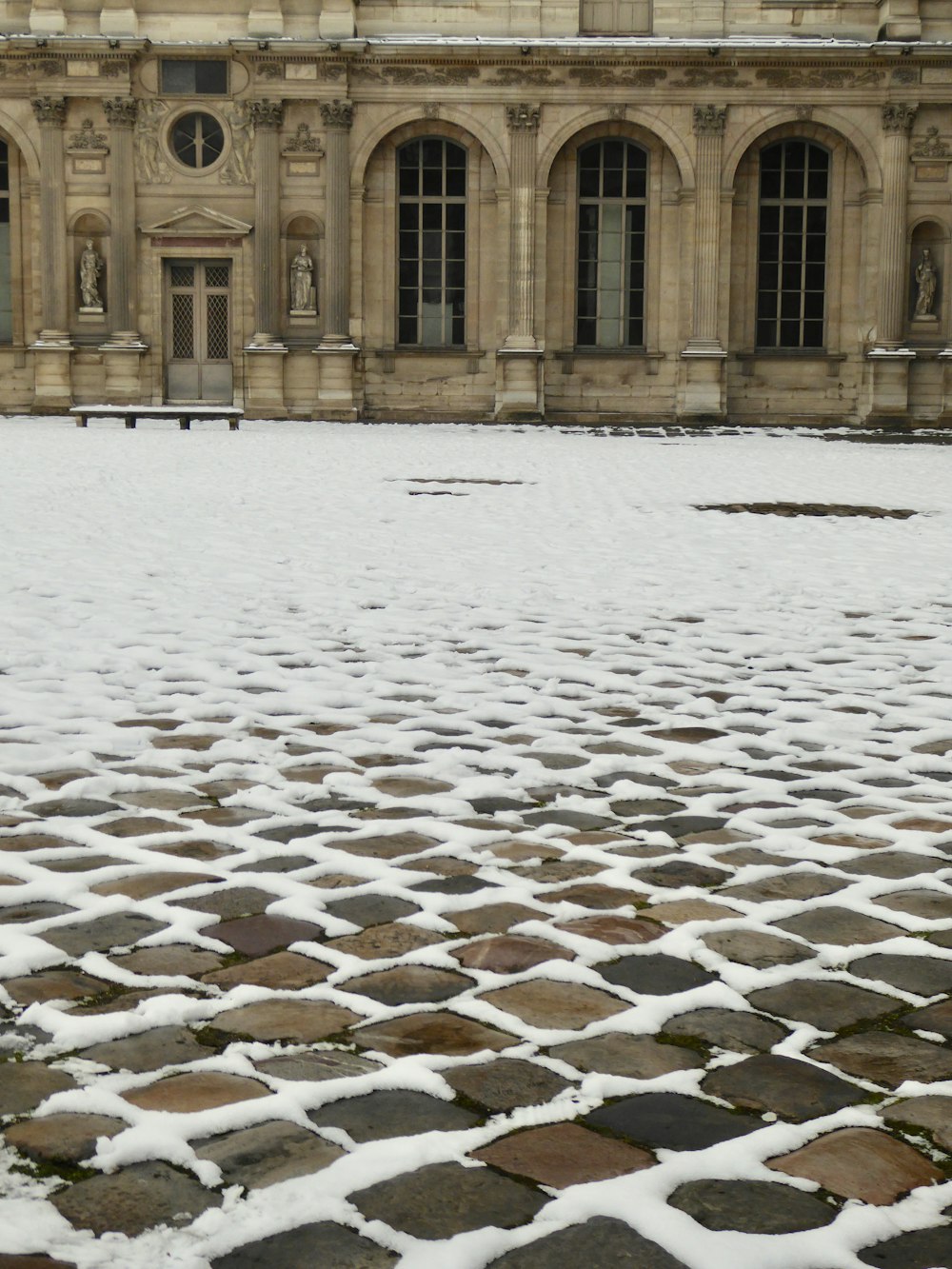 a building with a large courtyard