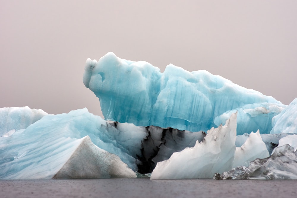 a glacier in the water