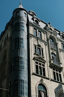 a tall building with many windows