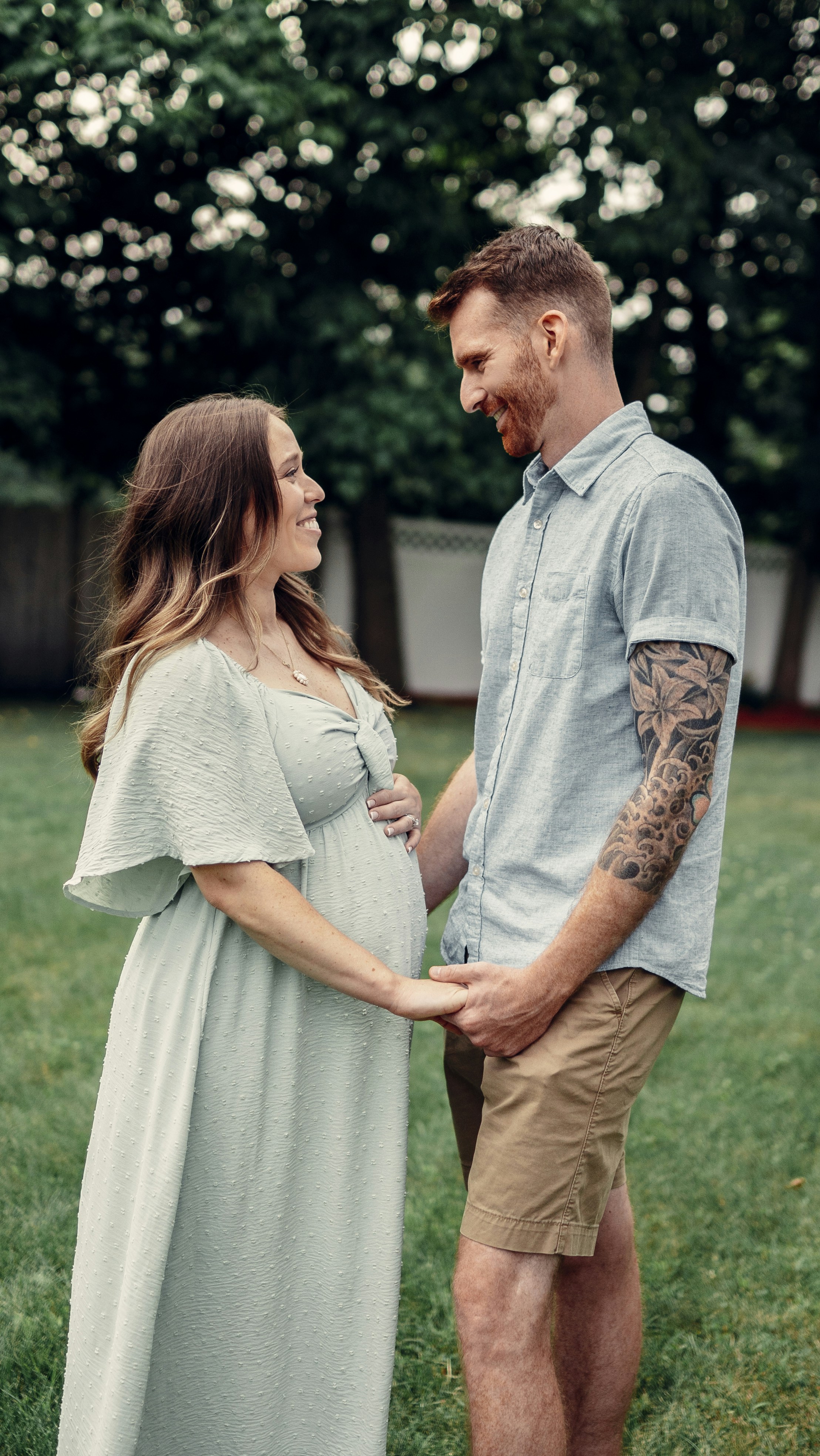 a man and woman holding hands