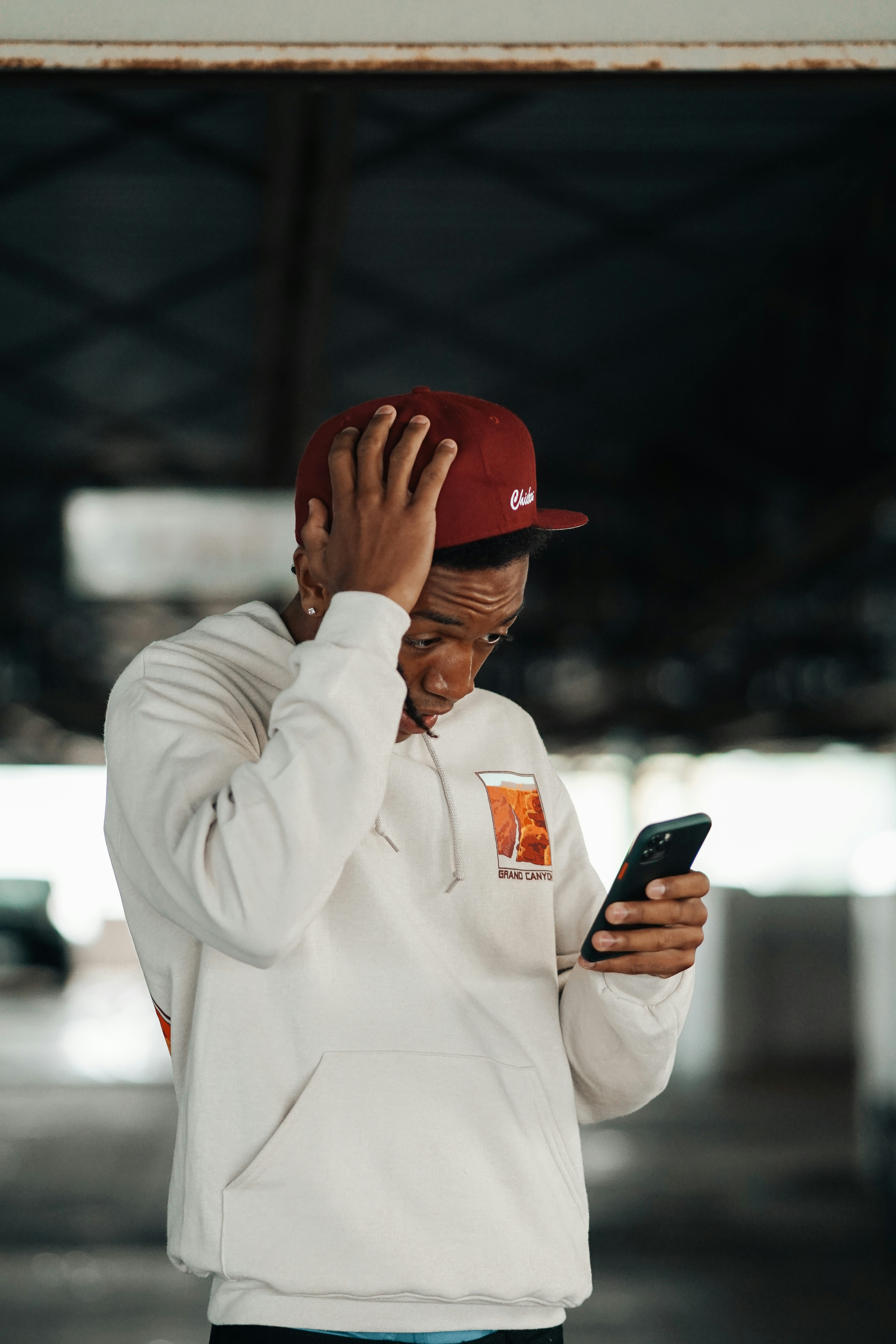 a person holding a phone